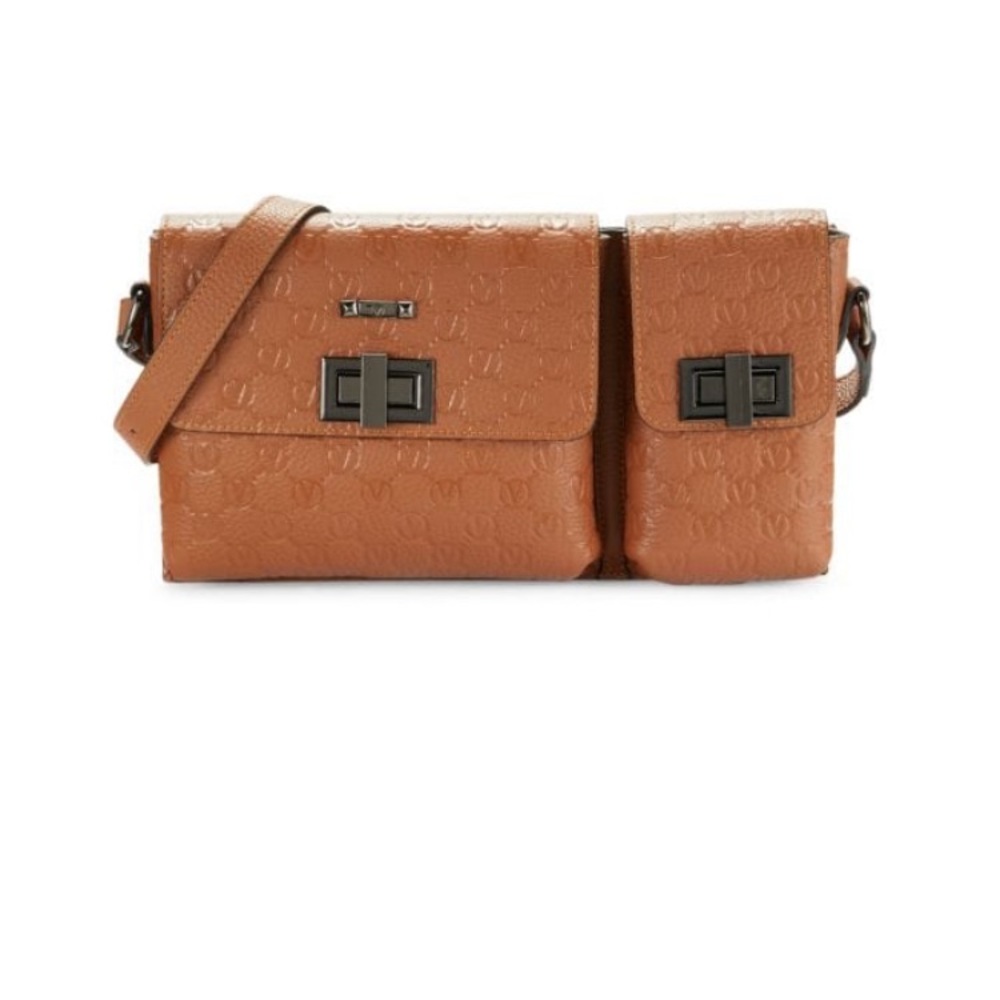 Valentino by Mario Valentino
Paul Monogram-Embossed Leather Crossbody Bag